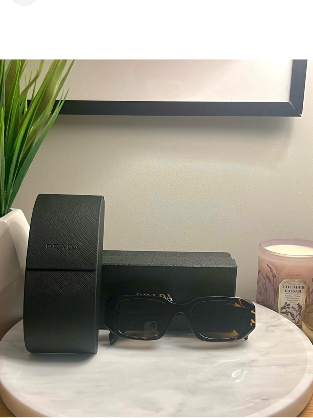 PRADA Sunglasses Small Geometric Symbole In Acetate Tortoise PR 17WS - Picture 5 of 5